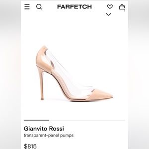 Gianvitto rossi beige pumps